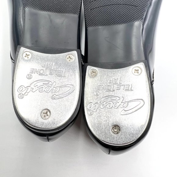 Capezio Womens Size 5 3800 Mary Jane Black Patent Buckled‎ Dance Tap Shoes - Picture 12 of 13